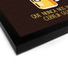 Quadro Decorativo em Tela Canvas Que Nunca Nos Falte Cerveja Gelada - 30x30cm (Moldura caixa em laca - 2