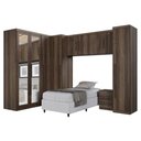 Ver imagem 1 de Guarda Roupa Modulado Dallas 6 Módulos 9 Portas de Bater 6 Gavetas