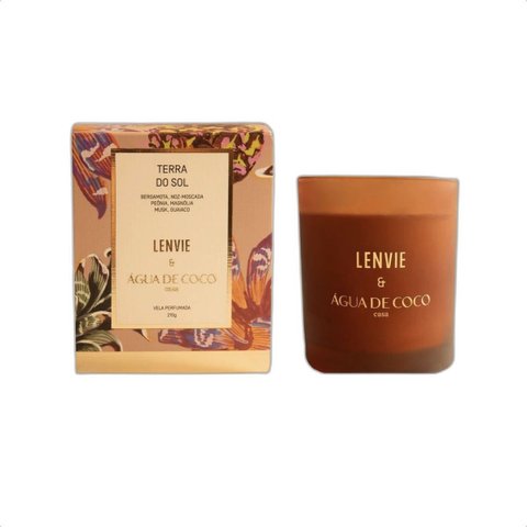 Vela Perfumada Terra do Sol - Água de Coco e L’envie - 210g
