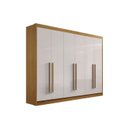 Ver imagem 1 de Guarda-roupa 6 Portas Cinamomo/off White Athos 2.78 D'doro