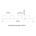 Ver imagem 3 de Painel Ripado Eco Placa 290 X 16 X 2,5 Cm Wpc Cores Modernas