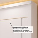 Ver imagem 5 de Guarda-Roupa Casal 229cm MDF 2 Portas de Correr com Pés e 2 Espelhos Talin Branco