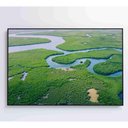 Ver imagem 2 de Quadro Rios E Floresta Amazônia 120x80 Cm Tecido Canvas