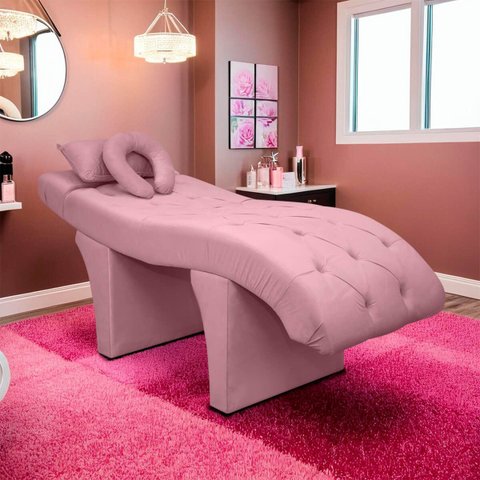 Maca Lash Designer Cilios Luxo Estofada Estética Veludo Rosa Claro