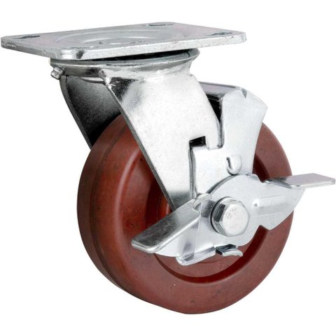 Rodizio Giratório com Freio 5'' Celeron Industrial Vonder