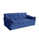 Ver imagem 4 de Sofá Cama 2,00m 3 Lugares Suede Vienna Azul