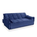 Ver imagem 5 de Sofá Cama 2,00m 3 Lugares Suede Vienna Azul