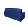 Sofá Cama 2,00m 3 Lugares Suede Vienna Azul - 6