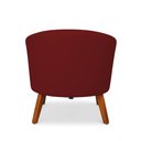 Ver imagem 6 de Poltrona Sala Decorativa Stella Pé Madeira Trapézio Castanho Veludo Marsala D03 - D’Rossi