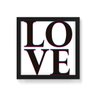 Quadro Decorativo Love - 30x30cm (Moldura caixa em laca preta) - Arte Maníacos - 1