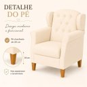 Ver imagem 6 de Poltrona de Amamentação e Descanso com Puff para Quarto de Bebê Bege