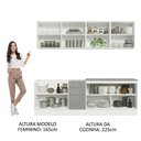 Ver imagem 6 de Armário de Cozinha Completa 240cm Branco/cinza Branco/cinza