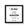 Quadro Decorativo Eu Sou o Caminho, a Verdade e a Vida - 30x30cm (Moldura em laca preta) - Arte Maní - 1