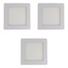 Kit 3 Painel Led Embutir 11,8cm 6w 6k Bivolt Kian - 1