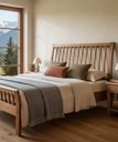 Ver imagem 2 de Cama de Casa Verona King Size 1,95 X 2,05 - Madeira Maciça - Móveis de Gramado - ( Cor Castanho )