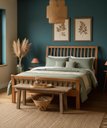 Ver imagem 1 de Cama de Casa Verona King Size 1,95 X 2,05 - Madeira Maciça - Móveis de Gramado - ( Cor Castanho )