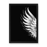 Quadro Decorativo Asas - 23x16,25cm (Moldura em laca preta) - Arte Maníacos - 1