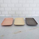 Ver imagem 7 de 6 Travessas Bambu para Servir Bandeja Retangular 21,5x14cm Colorida Lyor Lines
