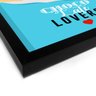 Quadro Decorativo Choco Lovers Mordido Azul - 23x16,25cm (Moldura caixa em laca preta) - Arte Maníac - 2