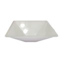 Ver imagem 1 de Cuba Plástica Quadrada de Sobrepor (apoio) Branca para Banheiro