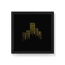 Quadro Decorativo Luzes da Cidade - 30x30cm (Moldura caixa em laca preta) - Arte Maníacos - 1