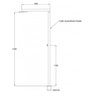 Ducha de Piso 30cm Quadrada Inox 304 para Piscina ou Sauna "L" Tubo Quadrado - 3