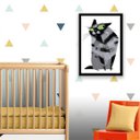 Ver imagem 2 de Quadro Decorativo Gato Desconfiado 24x18cm - com vidro:Madeira preta