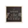 Quadro Decorativo em Madeira O Sabor da Vida - 20x20cm - 1