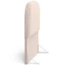 Ver imagem 6 de Cabeceira Cama Box 100cm Orgânica Lanna W01 Suede Bege - Lyam Decor