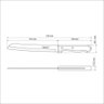 Faca para Pão Tramontina Dynamic com Lâmina de Aço Inox e Cabo de Madeira Natural 8" Tramontina - 5