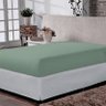 Lençol Casal Liso Portallar-elastico-malha 100% Algodão Linha Casa Verde Trelica Cama - 2