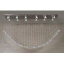 Ver imagem 1 de Lustre de Cristal para Sala de Estar com Base de Inox 1mx20