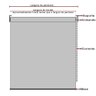 Persiana Cortina Blackout Rolo 220x220 Branco Tecido - 8