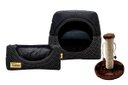 Ver imagem 1 de Cama Iglu e Toca para Gato Luppet com Arranhador Preto Poa - M