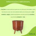 Ver imagem 5 de Vaso Doha Pequeno Pé Palito (22x19) Chocolate Alpe e Aritana