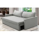 Ver imagem 1 de Sofá sem Caixa Retrátil e Reclinável 1,85m com Molas Paris Linho Cinza Mirra Decor