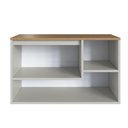 Ver imagem 3 de Balcão Gabinete de Banheiro Suspenso Crart-BAL010 1 Porta Nichos 80cm Bege Multimóveis