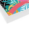 Quadro Decorativo Tropicalia Flamingo - 23x16,25cm (Moldura caixa em laca branca) - Arte Maníacos - 2