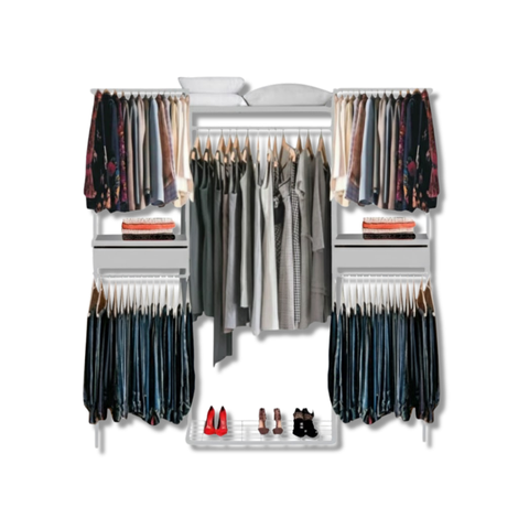 Closet Aramado - Linear Clr373 Gav Corcor, Tamanhocor:branco;tamanho:2,20