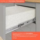 Ver imagem 6 de Balcão de Cozinha 80 cm Americana 2 Gavetas com Tampo 100% MDF Cinza/Calcare - Henn