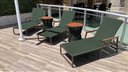 Ver imagem 2 de Espreguiçadeira de Piscina Perpétua em Corda Náutica com Braços em Aluminio e Madeira