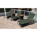 Ver imagem 2 de Espreguiçadeira de Piscina Perpétua em Corda Náutica com Braços em Aluminio e Madeira