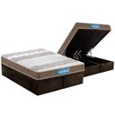 Ver imagem 1 de Cama Box Baú Queen: Colchão Espuma D33 Probel / EP Guarda Costas PróIntense Double Face + Base