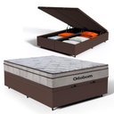 Ver imagem 1 de Cama Box Baú com Colchão Ortobom de Molas Ensacadas Pillow In Pro Vida Queen 158cm