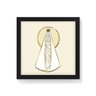 Quadro Decorativo Nossa Senhora de Fátima - 30x30cm (Moldura em laca preta) - Arte Maníacos - 1