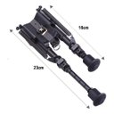 Ver imagem 4 de Tripe Tatico Ajustavel Universal Retratil Extensivel Caça Alvo Mira Suporte Antiderrapante Profissio