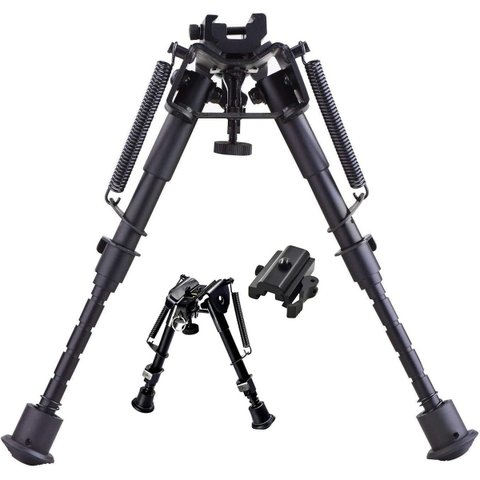 Tripe Tatico Ajustavel Universal Retratil Extensivel Caça Alvo Mira Suporte Antiderrapante Profissio