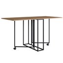 Ver imagem 1 de Mesa Escrivaninha 142cm Dobrável com Rodízios Naomi Mel Z54 - Mpozenato