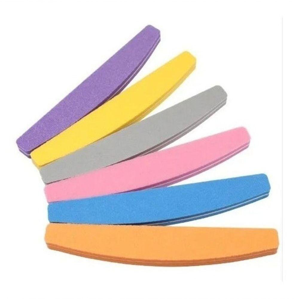 Kit 20 Lixas Unhas Bumerangue Polidoras Profissional | MadeiraMadeira