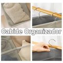 Ver imagem 2 de Organizador Cabide Porta Sutia Suspenso Dupla Face 24 Divisorias Multiuso Roupa Intima Meias Bijuter
